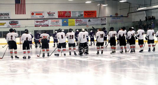 Almost halfway: boys hockey season